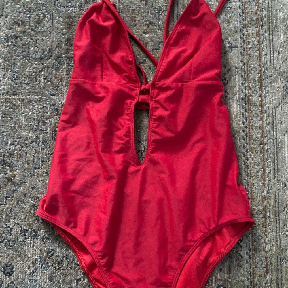 Abercrombie & Fitch Red One Piece Swimsuit